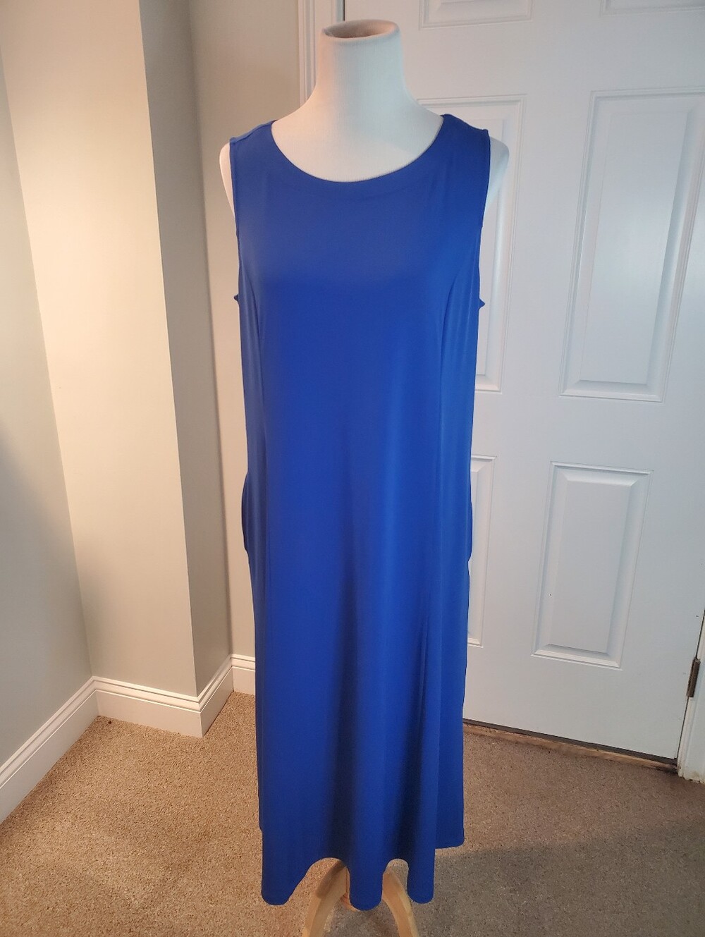 Susan Graver Regular Liquid Knit Midi Dress